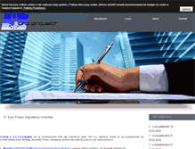 Tablet Screenshot of europroject.nets.pl